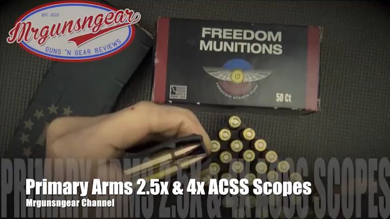 opplanet primary arms 2 5x 4x acss compact scopes review video
