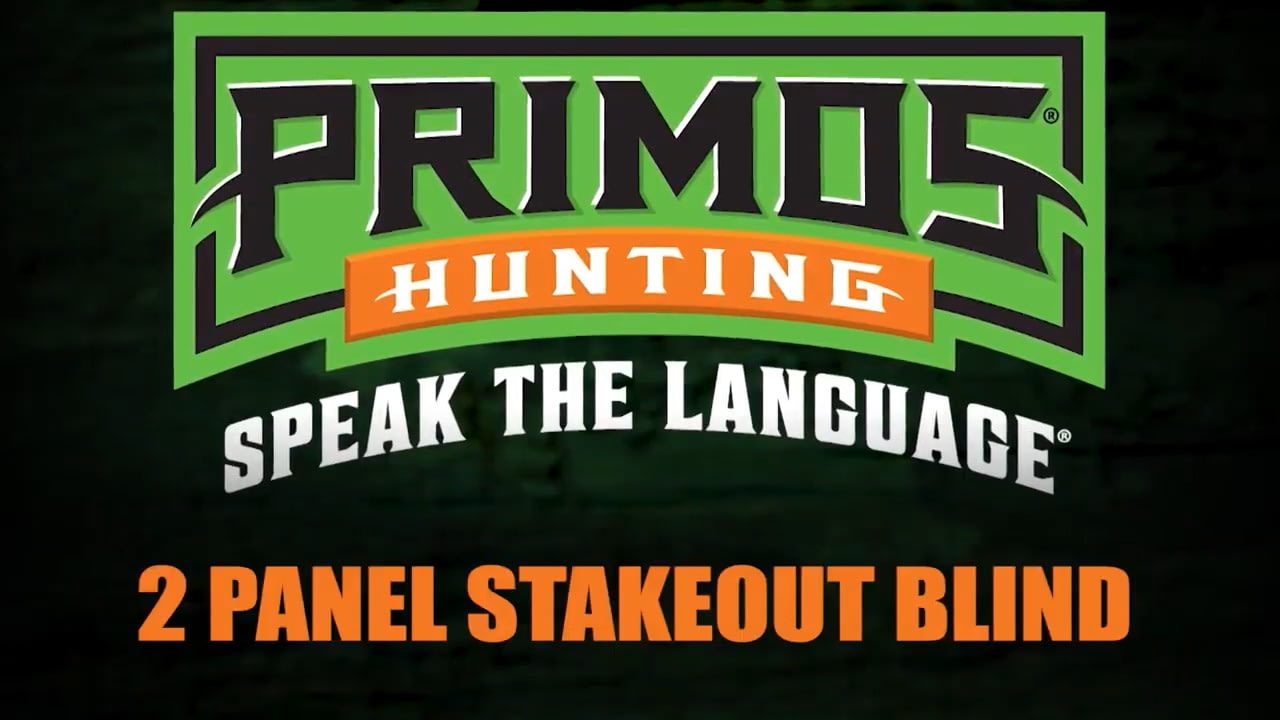 opplanet primos double bull 2 panel surroundview stakeout blind mossy oak greenleaf video