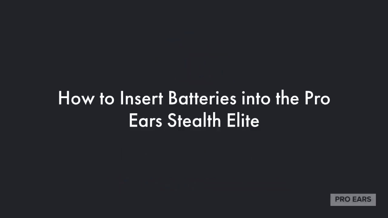 opplanet pro ears how to change your stealth elite batteries video