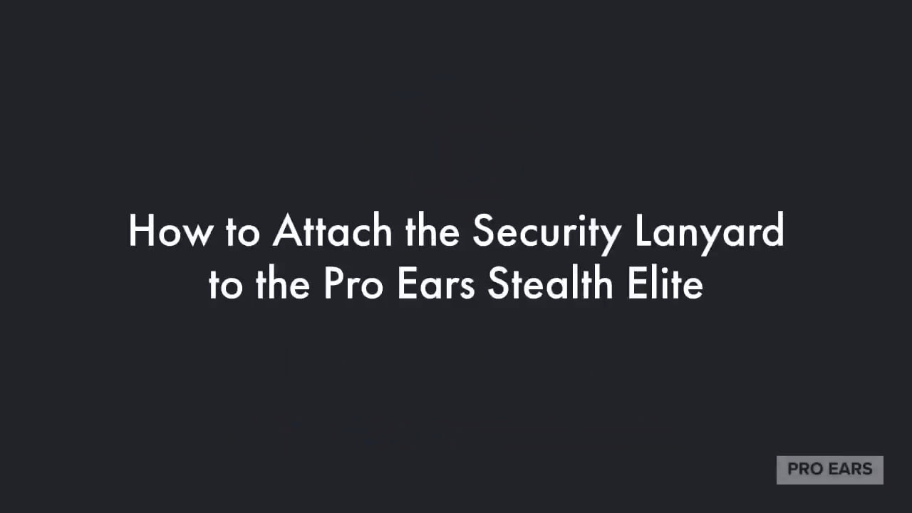 opplanet pro ears how to use the security lanyard on the pro ears stealth elite video