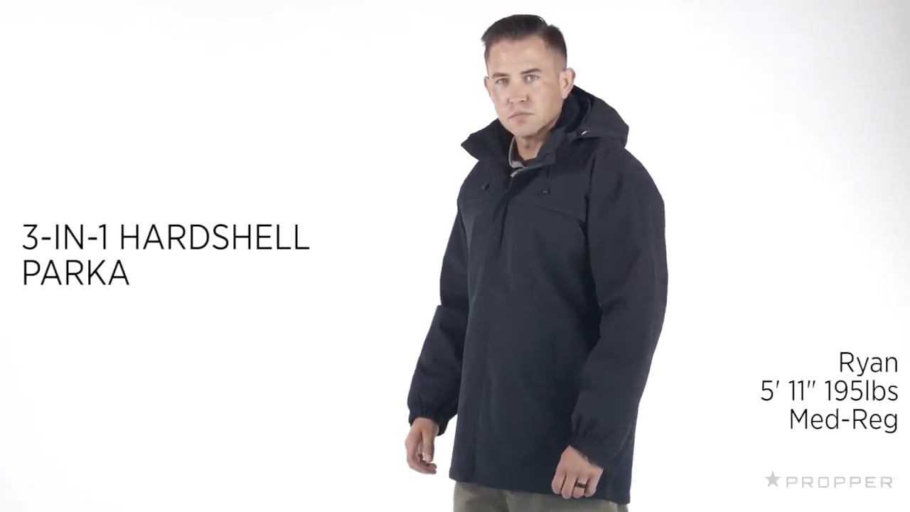 opplanet propper 3 in 1 hardshell parka video
