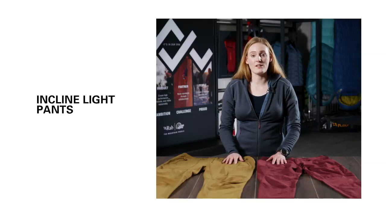 opplanet rab incline light pants video