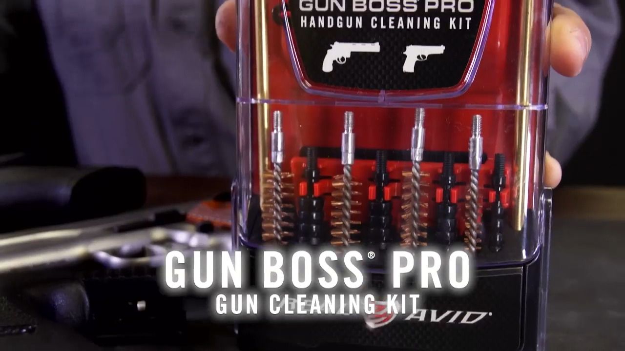 opplanet real avid gun boss pro handgun cleaning kit video