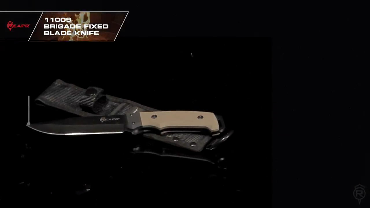 opplanet reapr 11009 brigade fixed blade knife video