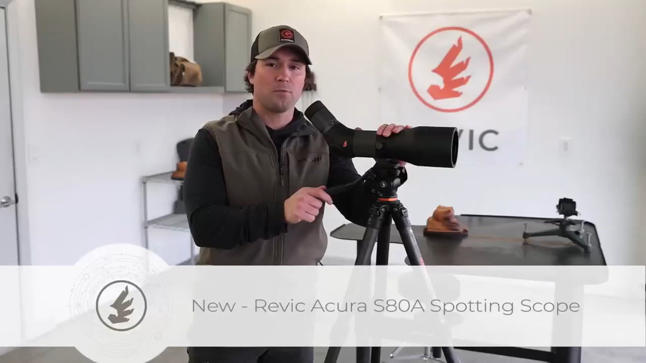 opplanet revic acura s80a spotting scope using the reticle video