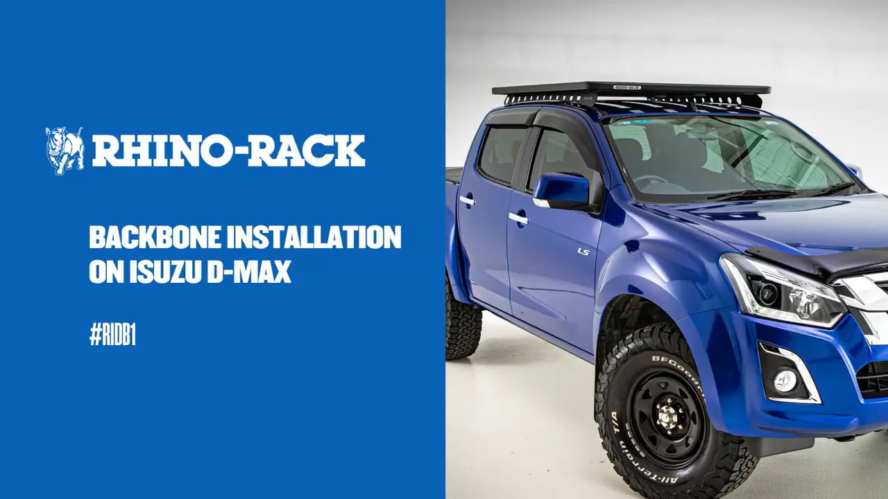 opplanet rhino rack isuzu d max backbone installation video