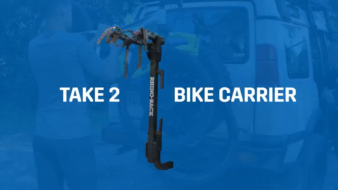 opplanet rhino rack take 2 hitch mount bike carrier video