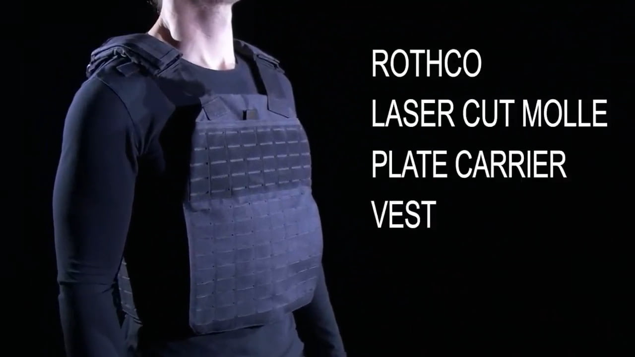 opplanet rothco laser cut molle plate carrier vest product breakdown video