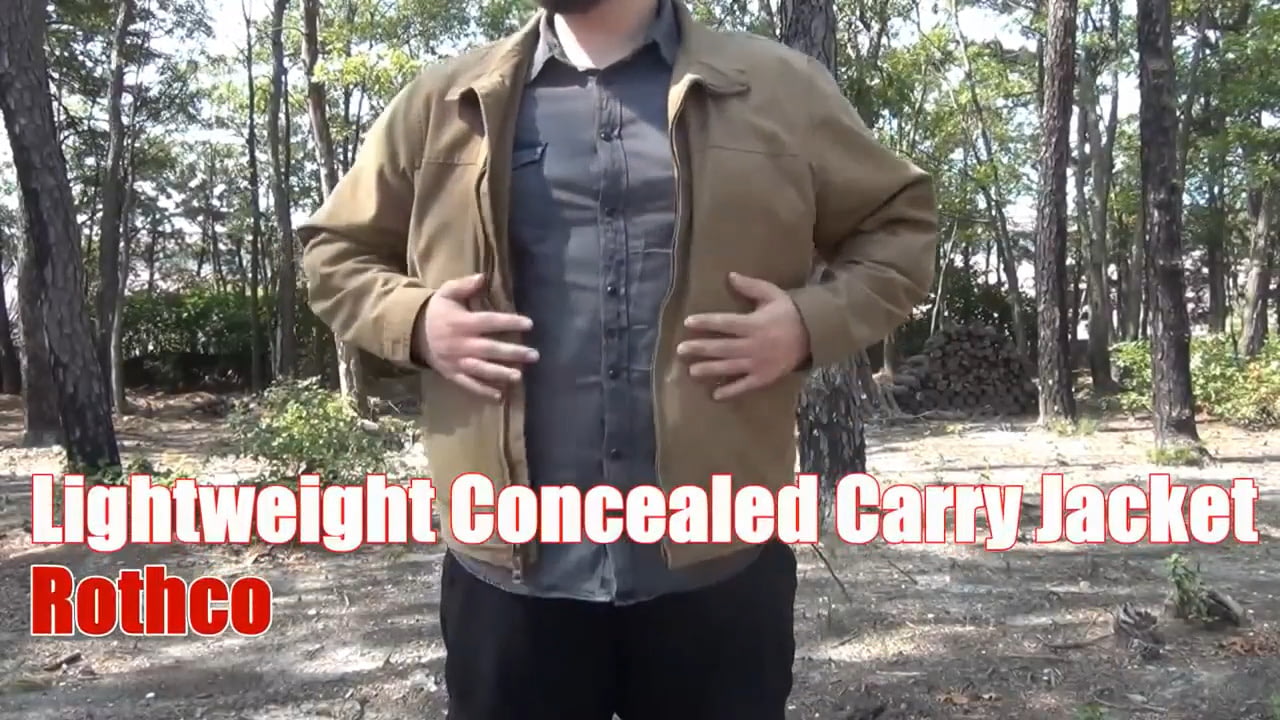 opplanet rothco lightweight concealed carry jacket video