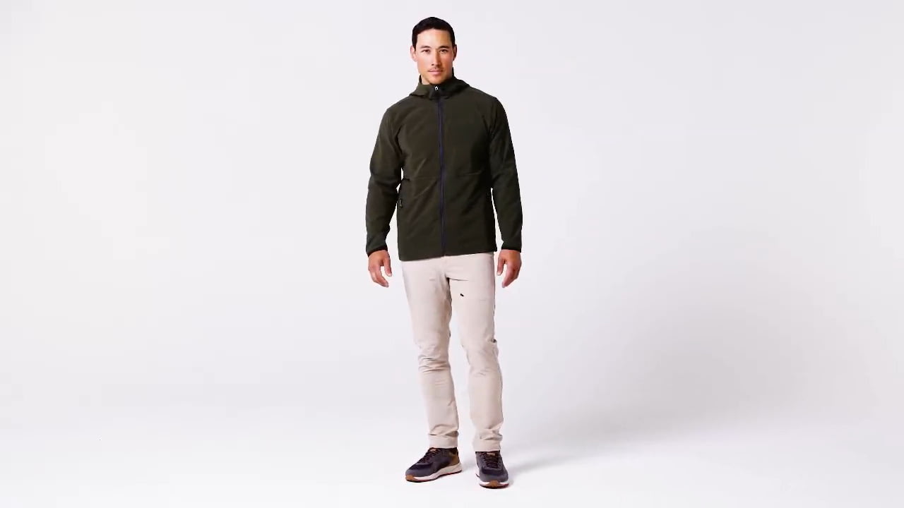 opplanet royal robbins mens venturelayer fleece full zip hoodie video