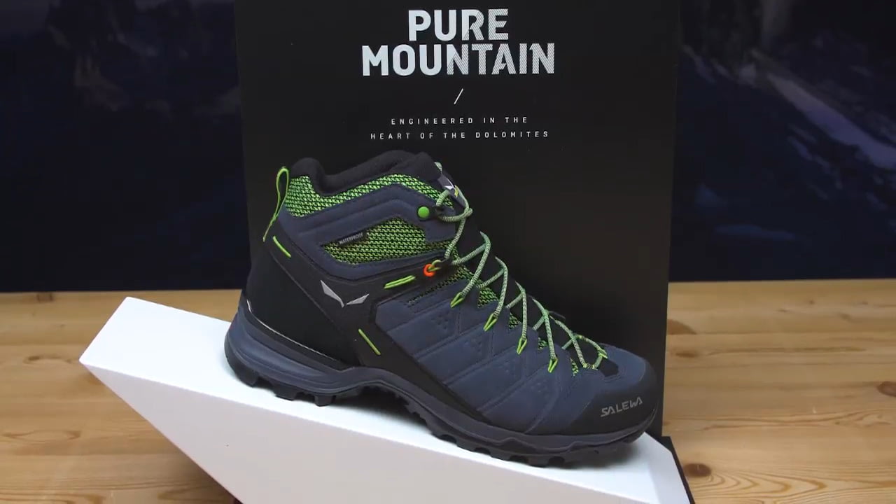 opplanet salewa alp mate mid wp hiking boots video