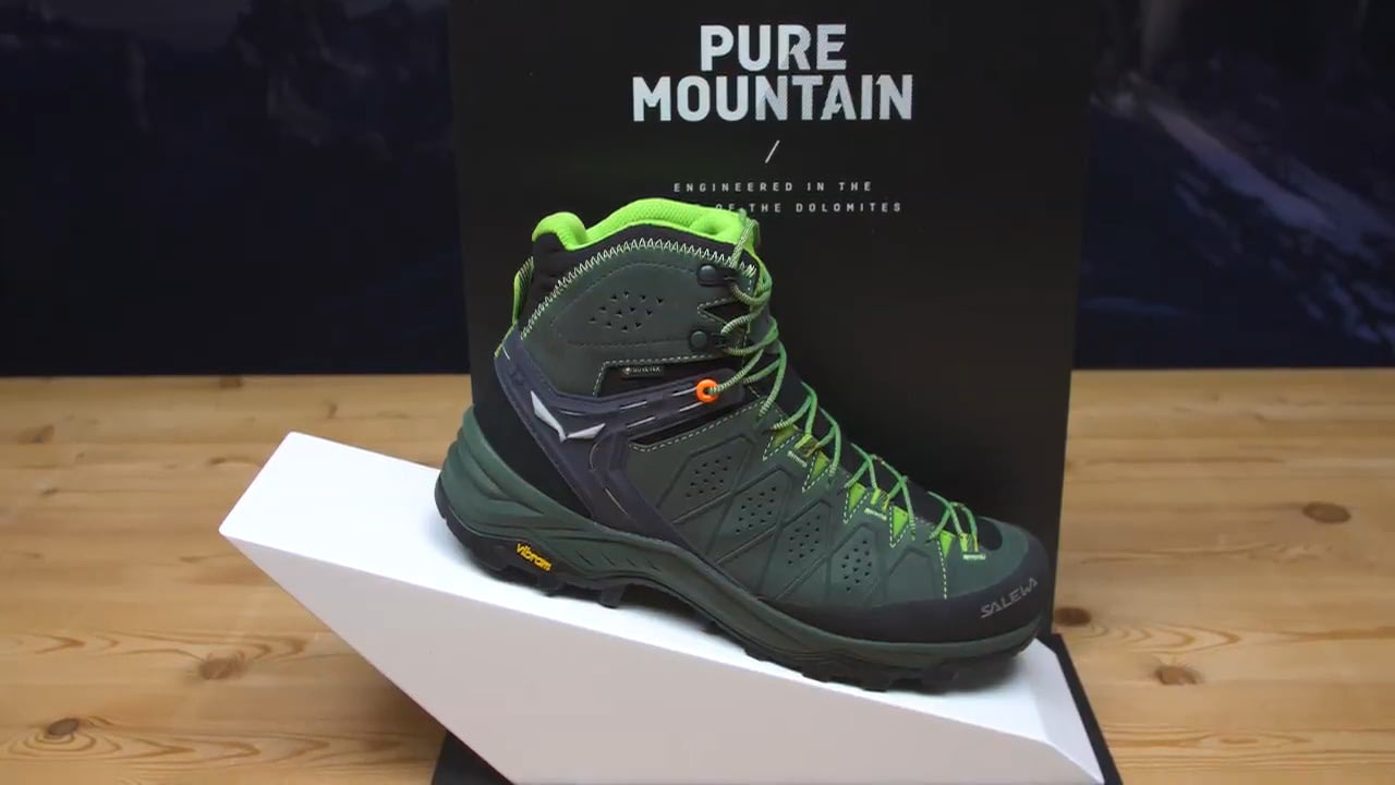 opplanet salewa alp trainer 2 mid gtx hiking boots video