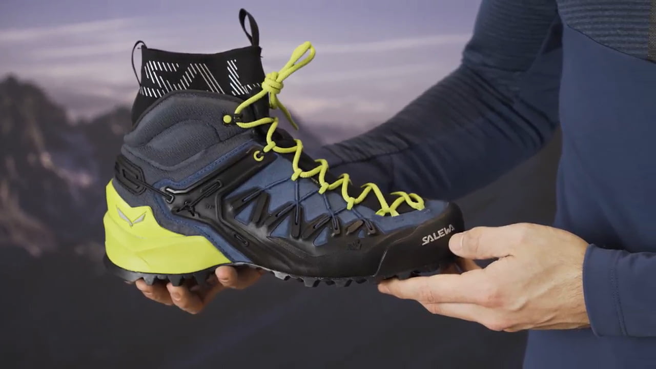 opplanet salewa wildfire edge gtx mid climbing shoes video