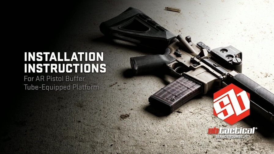 opplanet sbt how to install ar pistol buffer tube equipped platform video