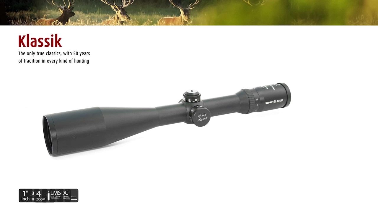 opplanet schmidt and bender klassic hunting riflescope video