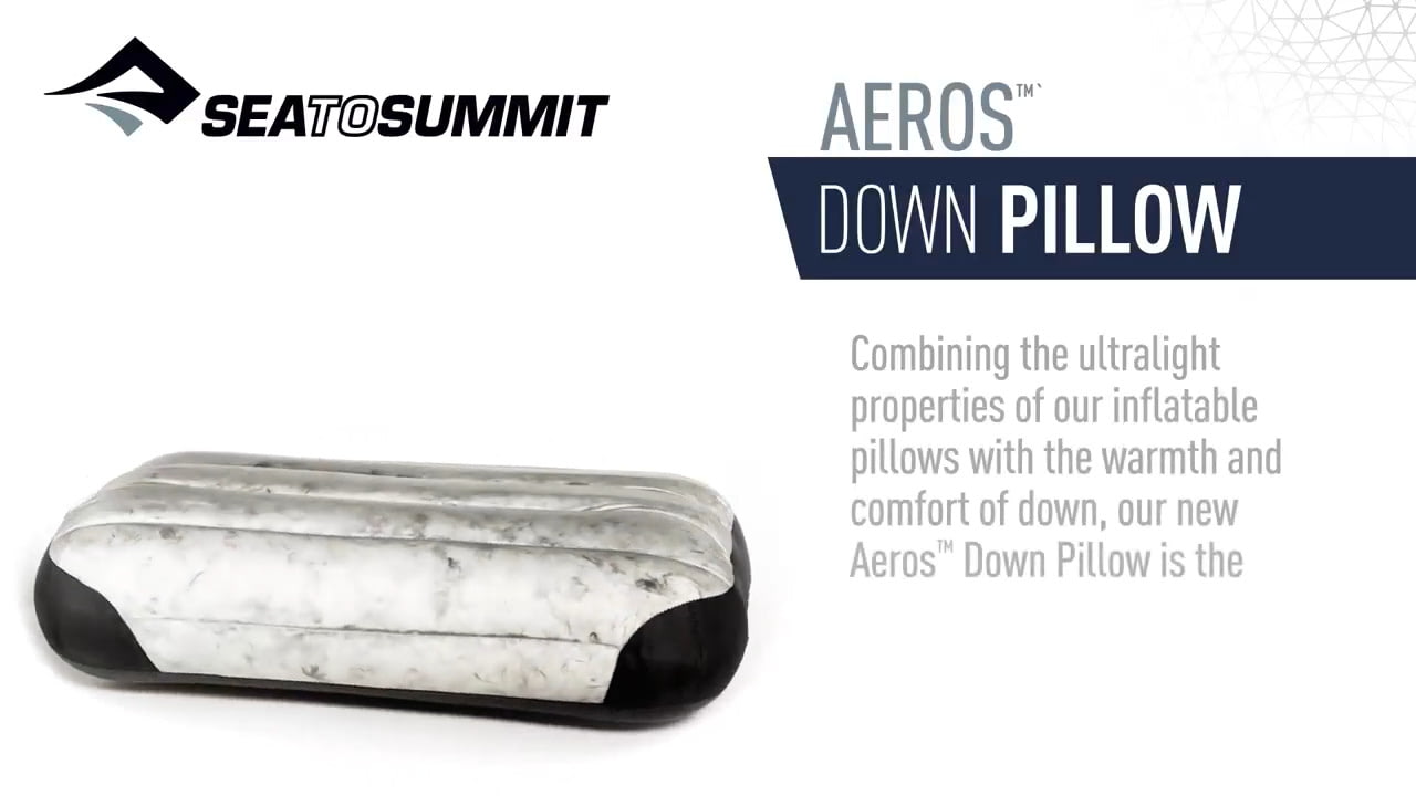 opplanet sea to summit aeros down pillows video