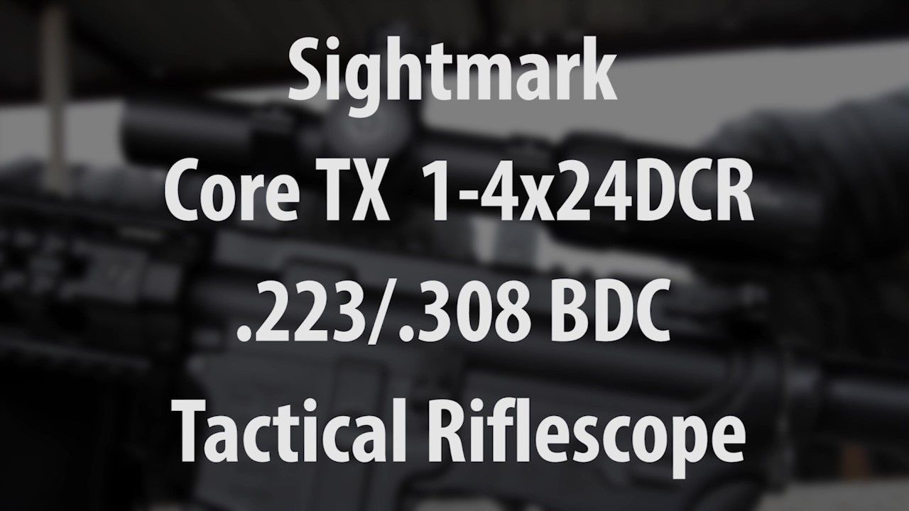 opplanet sightmark core tx 1 4x24dcr 223308 bdc dual caliber riflescope sm13072dcr intro video