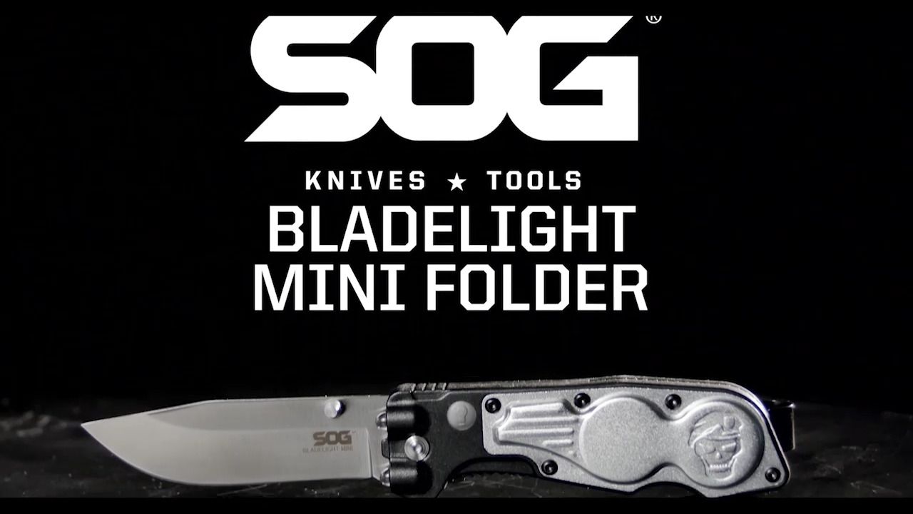 opplanet sog bladelight mini folding knife video