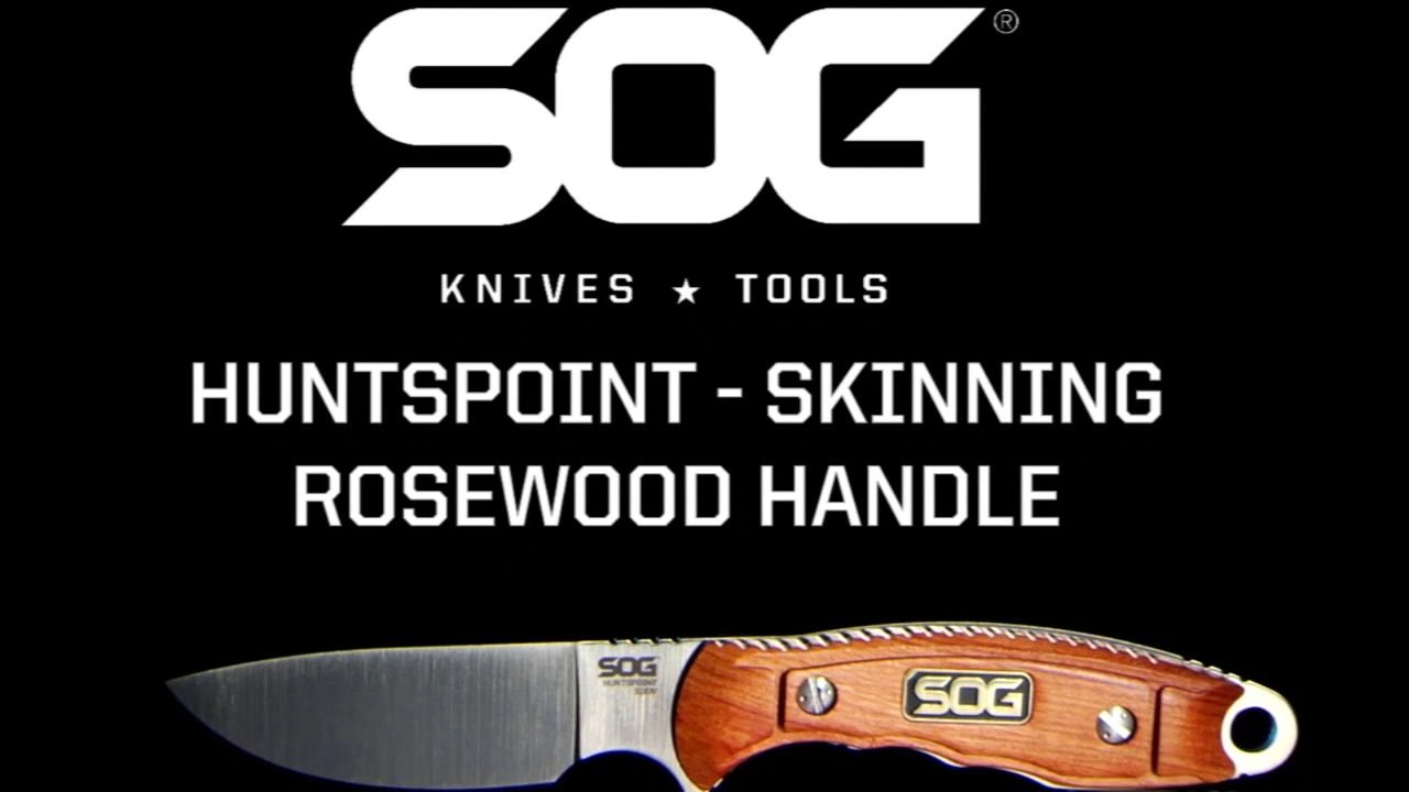 opplanet sog huntspoint skinning knife aus8 wooden handle video