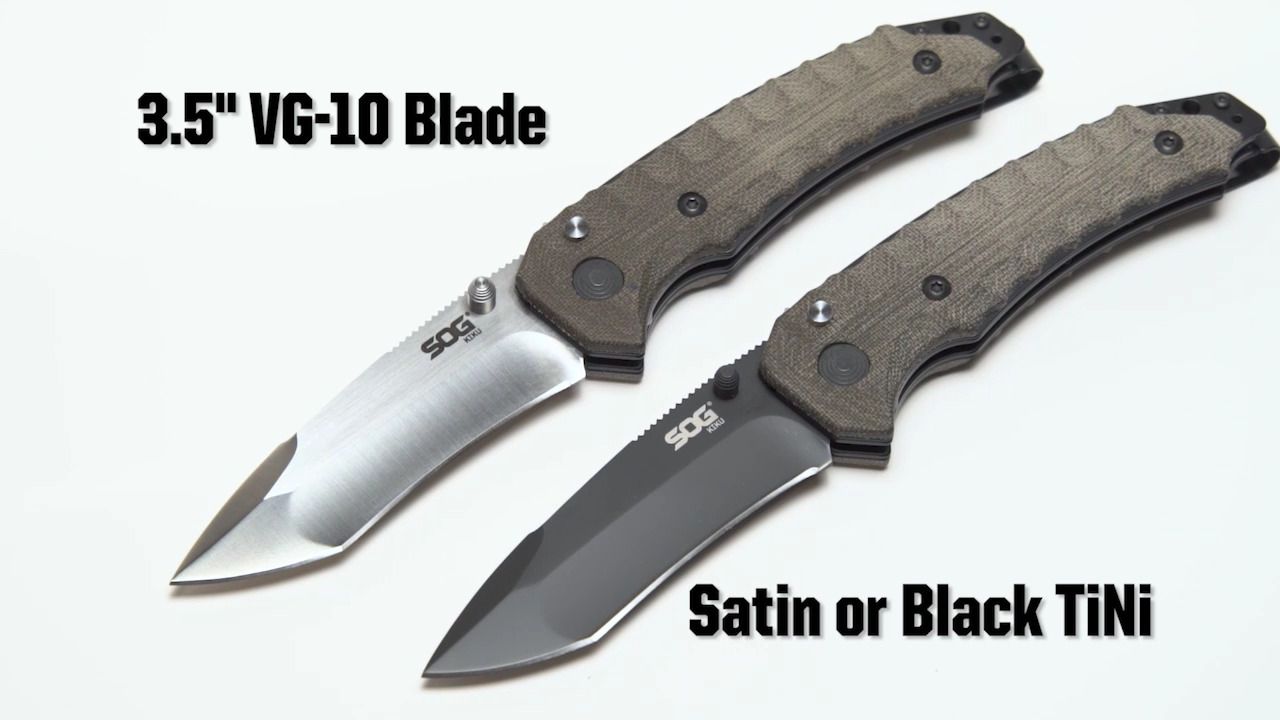 opplanet sog kiku assisted vg10 folding knife video