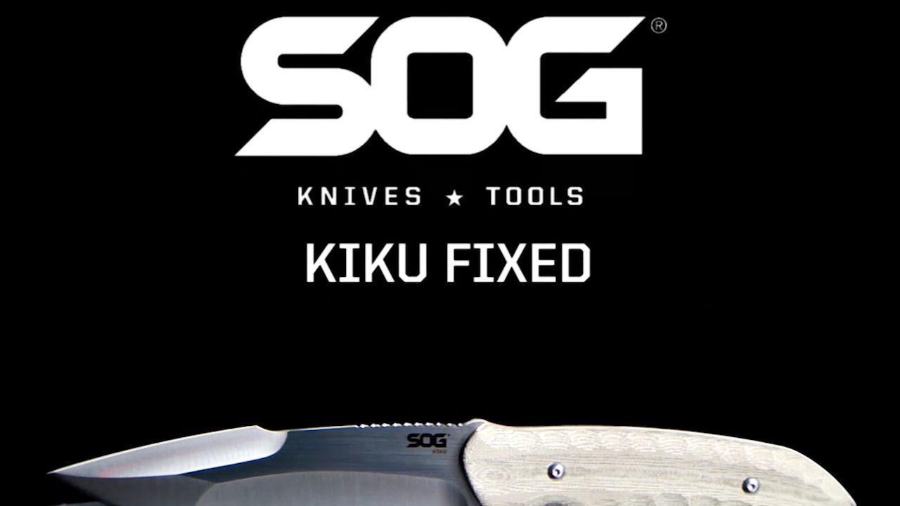 opplanet sog kiku black small fixed knife ku 2002 video
