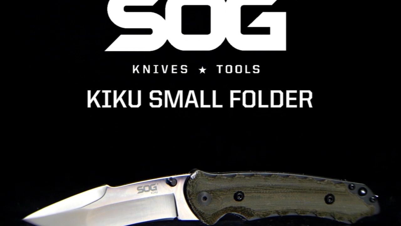 opplanet sog kiku black small folding knife ku 1002 video