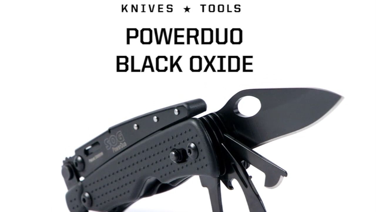 opplanet sog powerduo multi tool black oxide pd02n cp video