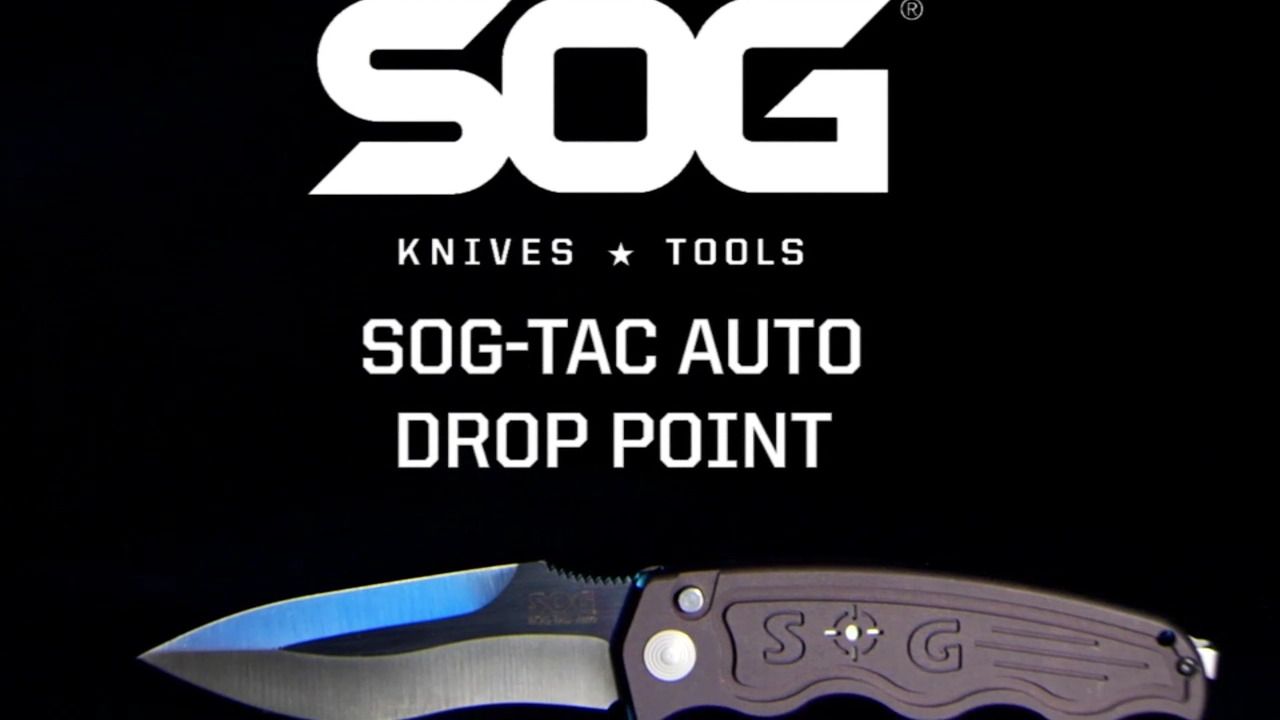 opplanet sog sog tac auto dp satin folding knife video