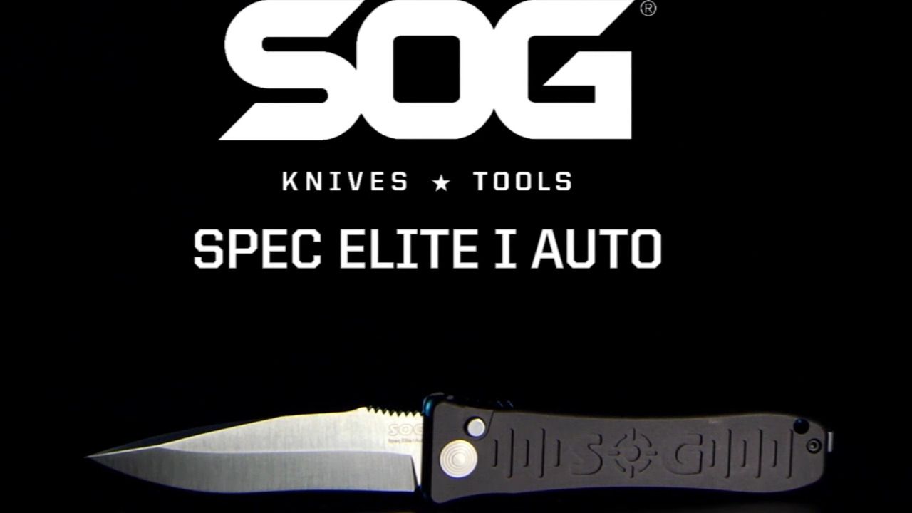 opplanet sog spec elite i auto folding knife video