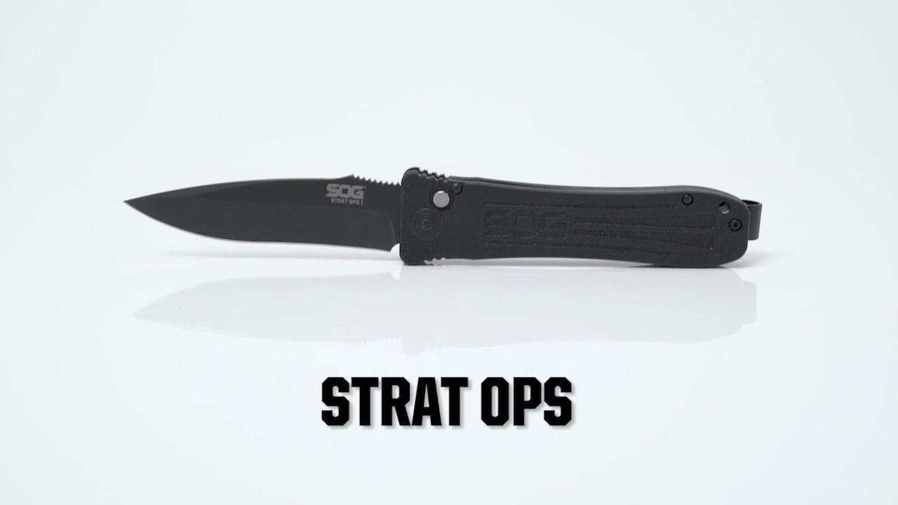 opplanet sog strat ops automatic folding knife video