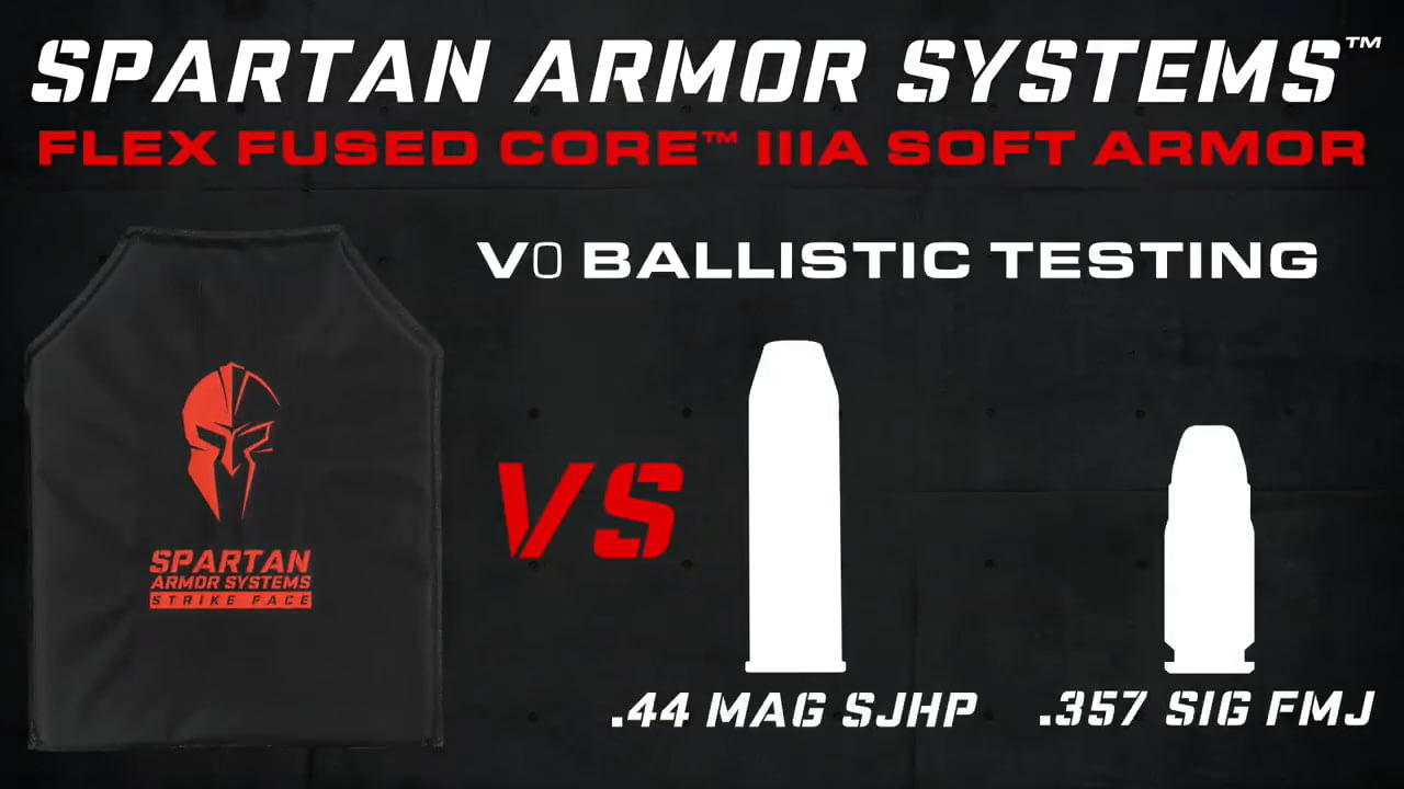opplanet spartan armor systems flex fused core level iiia soft body armor video