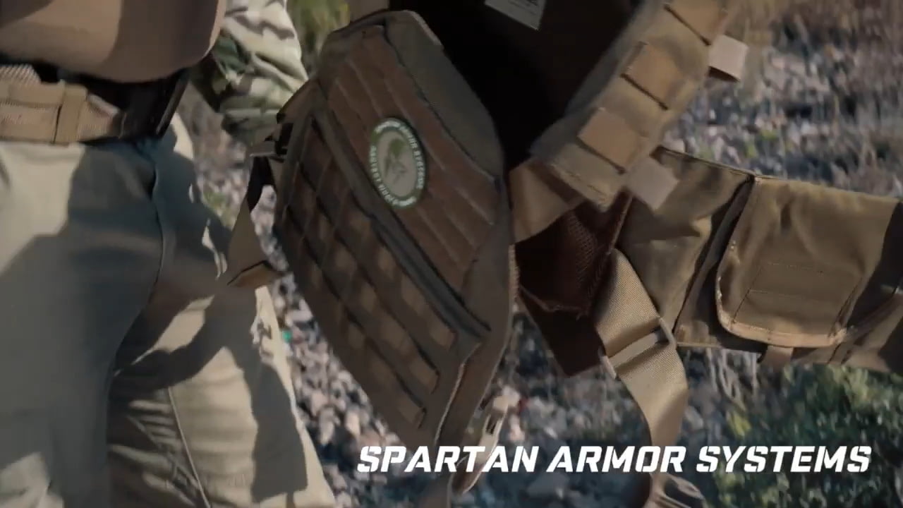 opplanet spartan armor systems sentinel plate carrier in action video