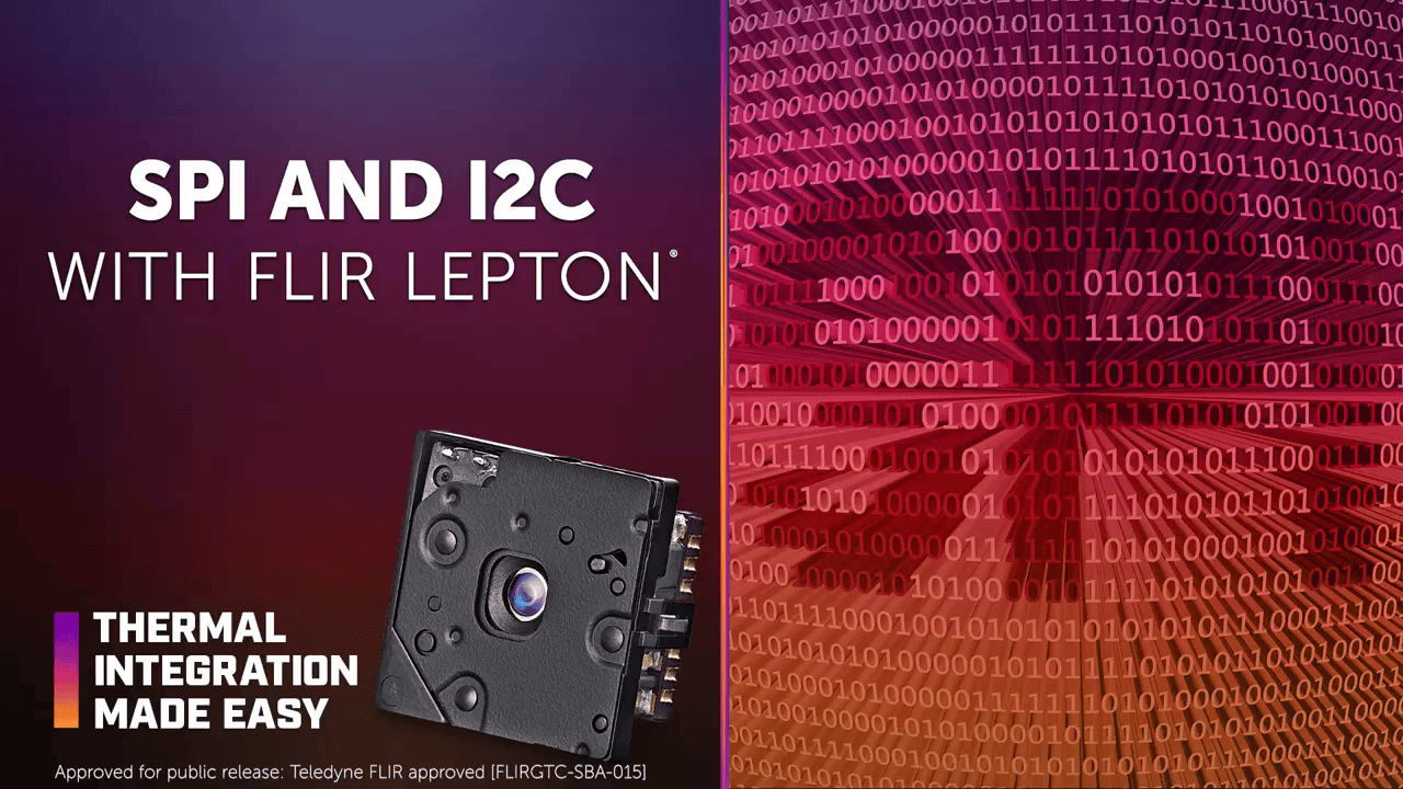 opplanet spi and i2c communication protocols for the flir lepton video