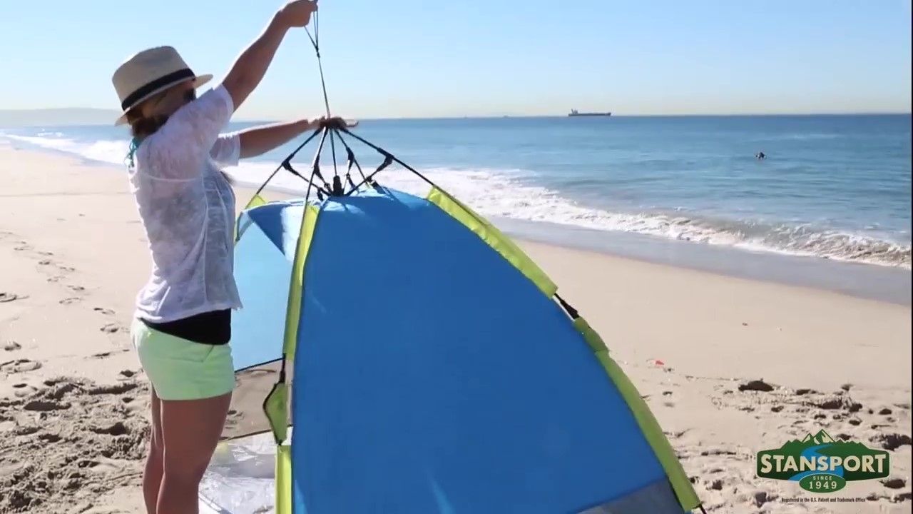 opplanet stansport easy set up sports cabana video