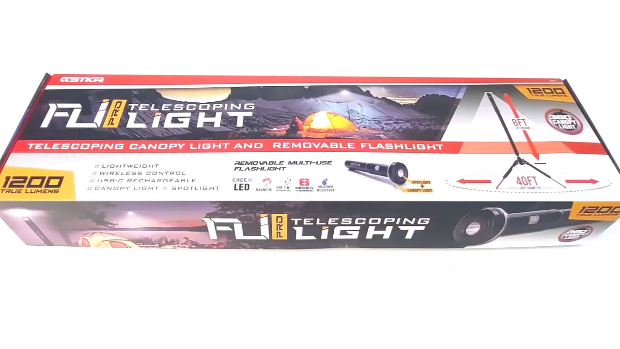 opplanet stkr concepts fli pro telescoping light whats in the box video