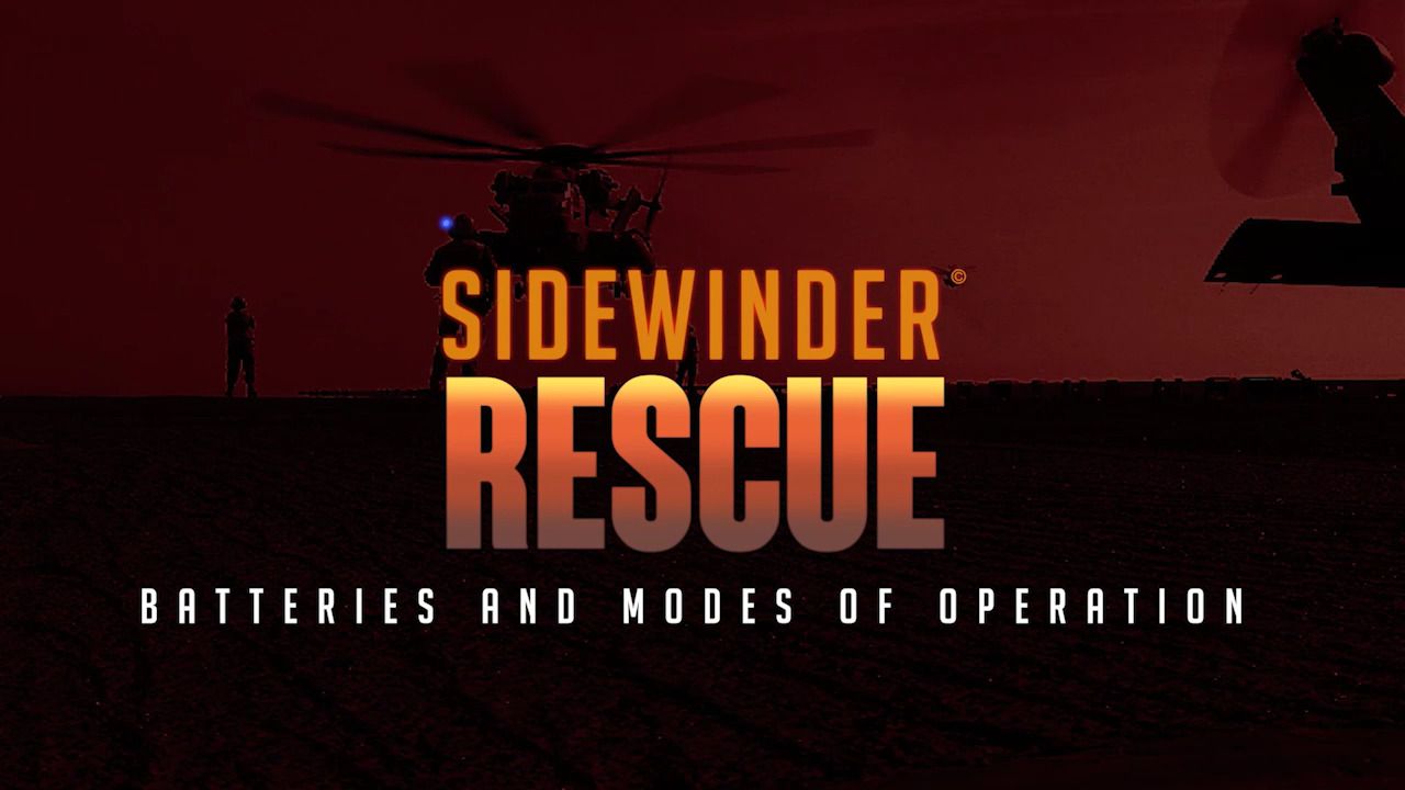 opplanet streamlight sidewinder rescue batteries and modes of operation video