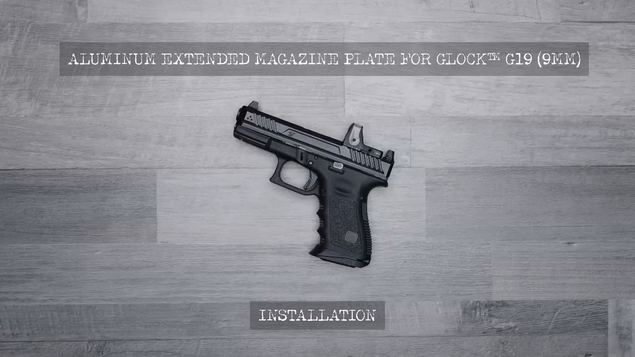 opplanet strike industries aluminum extended magazine plate for glock g19 installation video
