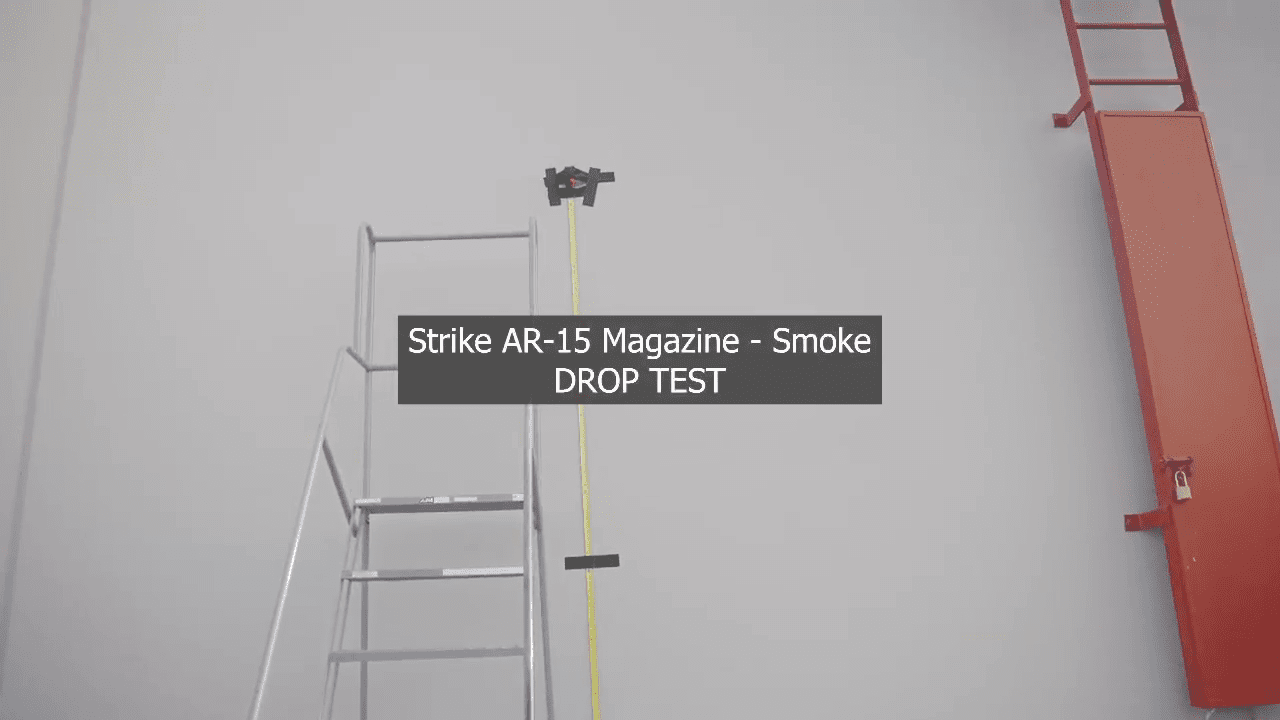 opplanet strike industries ar 15 magazine 33 rounds smoke drop test video