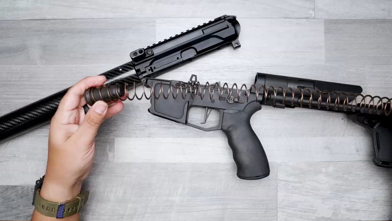 opplanet strike industries ar pdw 9mm buffer video