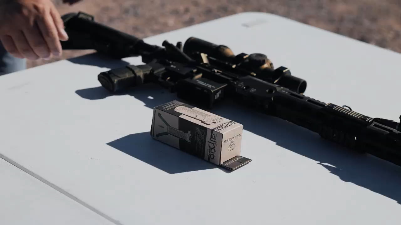 opplanet strike industries ar strike bipod grip for 1913 picatinny rails video