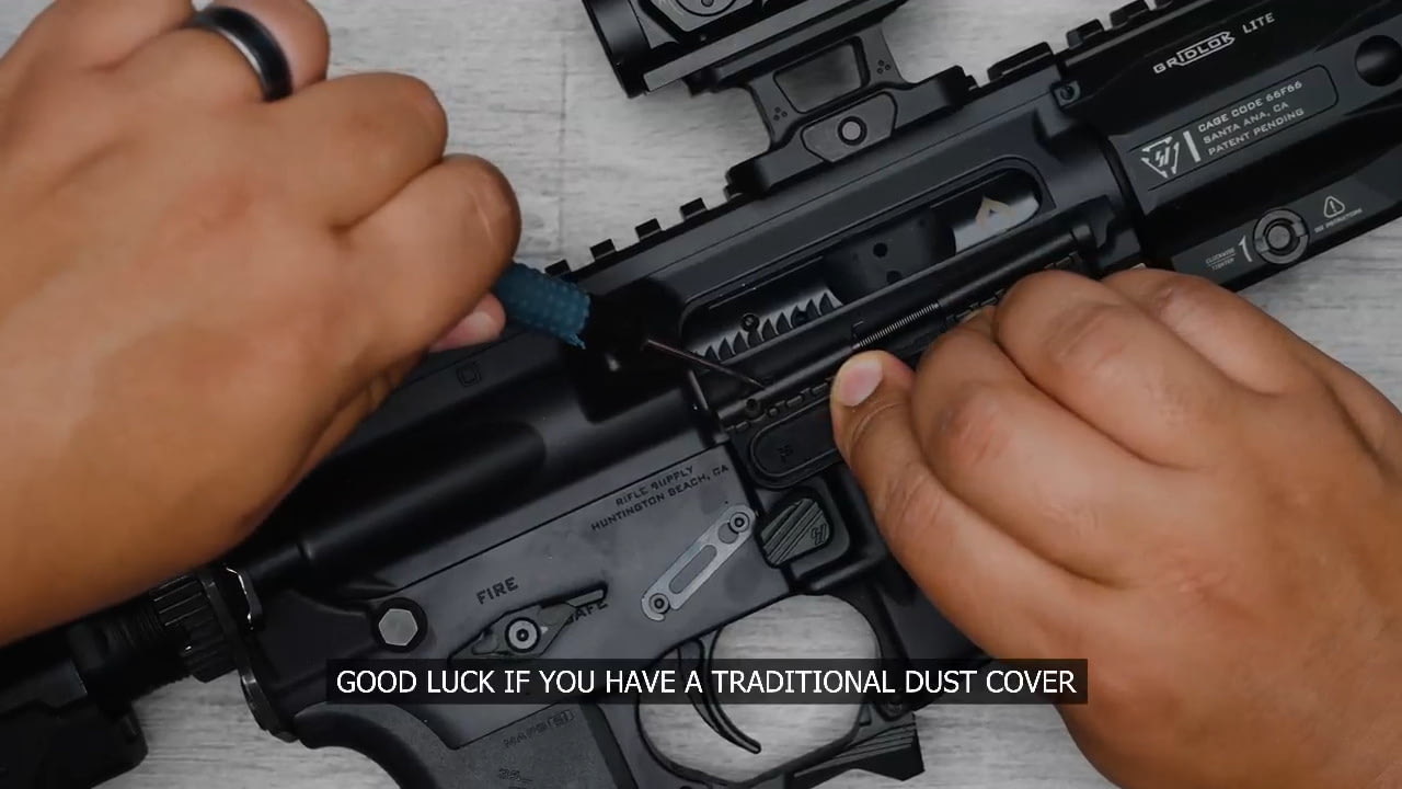 opplanet strike industries ar ultimate dust cover for 223 5 56 texas edition v1 installation video