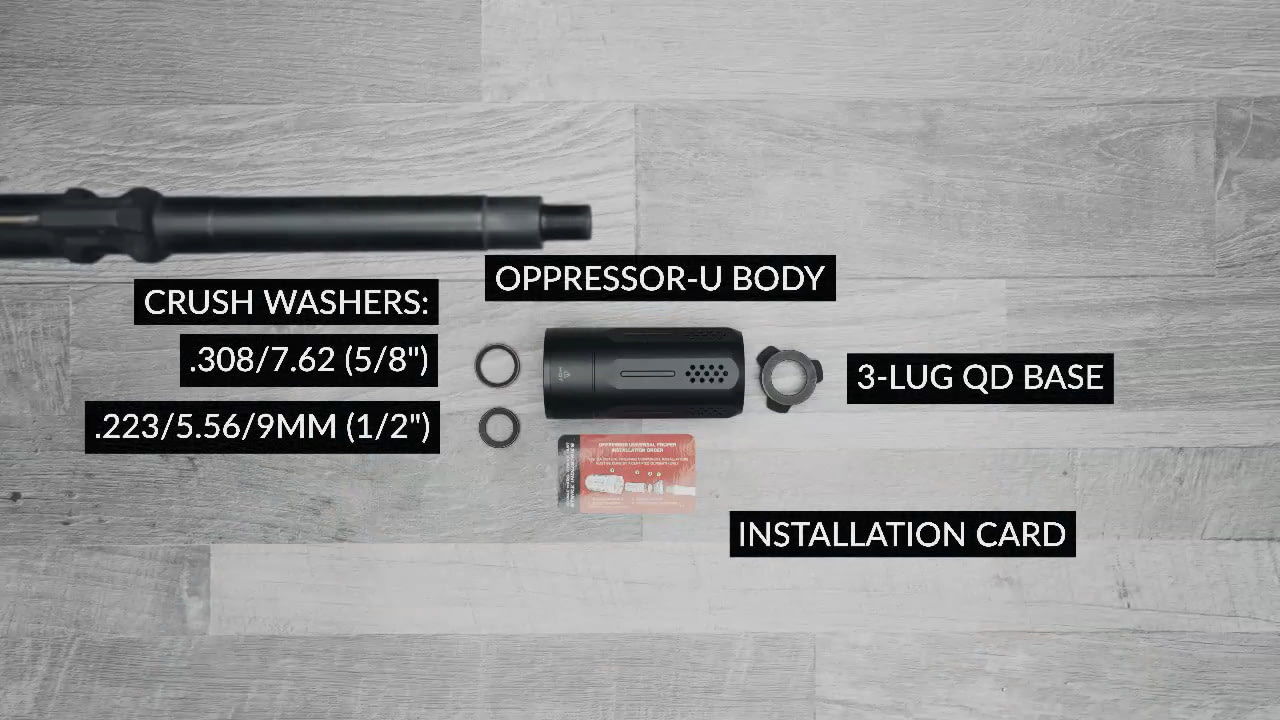 opplanet strike industries blast shield lightweight universal oppressor muzzle device installation video