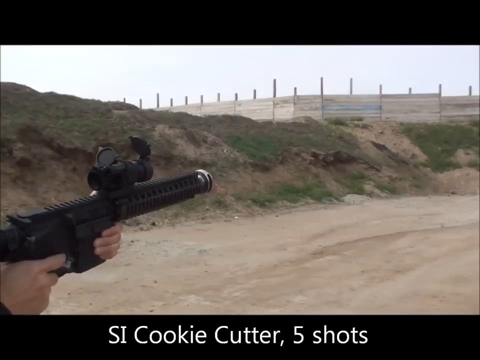 opplanet strike industries cookie cutter muzzle brake prototype ver 2 test video video
