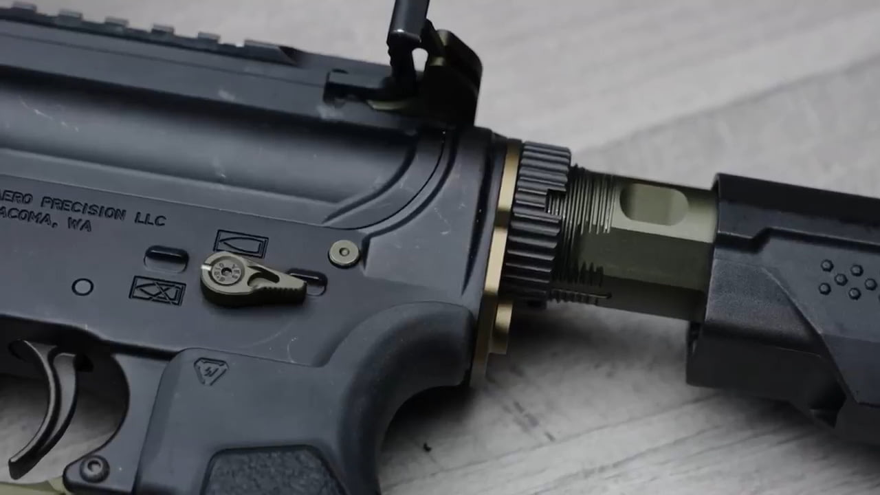 opplanet strike industries ultralight multi function end plate and anti rotation castle nut video