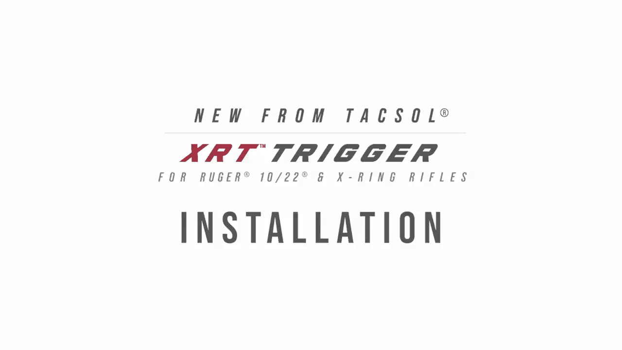 opplanet tactical solutions how to quickly and easily install a tacsol xrt trigger on a ruger 10 22 and x ring rifles video