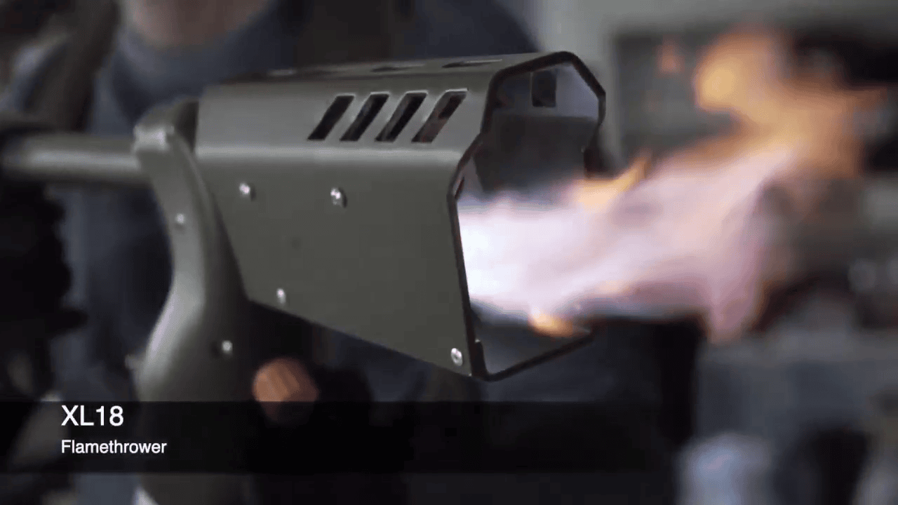 opplanet throwflame x15 flamethrower vs xl18 flamethrower video