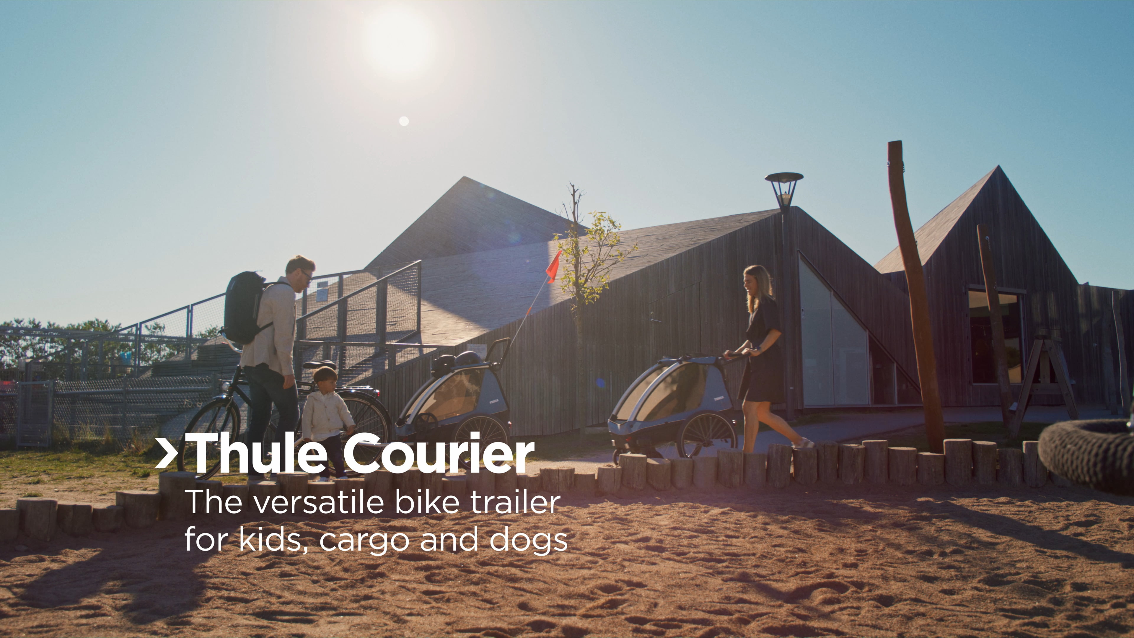 opplanet thule courier bike trailer video
