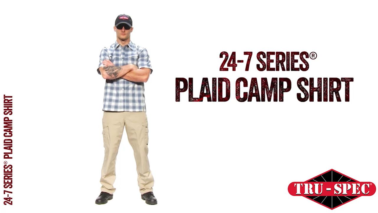 opplanet tru spec 24 7 series mens cool camp shirt plaid video