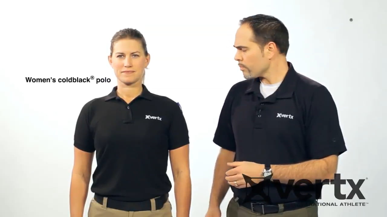 opplanet vertx womens coldblack short sleeve polo video