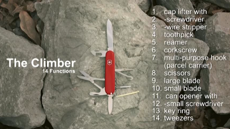opplanet victorinox climber swiss army pocket knife flv